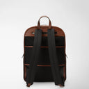 SINGLE ZIP BACKPACK IN STEPAN 72 BLACK/CUOIO