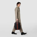 SINGLE ZIP BACKPACK IN STEPAN 72 BLACK/CUOIO