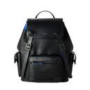 FLAP BACKPACK STEPAN 72 OCEAN BLUE/NAVY/CUOIO