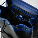 FLAP BACKPACK STEPAN 72 OCEAN BLUE/NAVY/CUOIO
