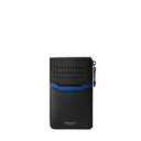 ZIP CARD CASE STEPAN 72 BLACK/WINTER BLUE
