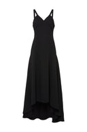 DALOOD SLIP DRESS W OPEN, COLOR BACK