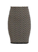 Balmain Black Viscose Skirt