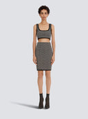 Balmain Black Viscose Skirt