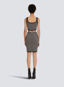Balmain Black Viscose Skirt