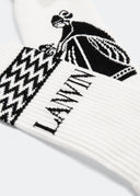SOCKS WHITE BLACK