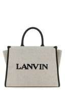 TOTE BAG MM WITH STRAP-BEIGE/BLACK-U
