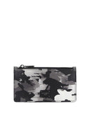 Dolce & Gabbana Multicolor Camouflage Logo Plaque Coin Purse Wallet