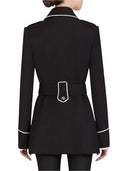 Dolce & Gabbana Black Wool Double Breasted Blazer Jacket