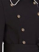 Dolce & Gabbana Black Wool Double Breasted Blazer Jacket