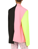 Dolce & Gabbana Multicolor Patchwork Embellished Coat Jacket