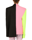 Dolce & Gabbana Multicolor Patchwork Embellished Coat Jacket