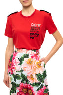 Dolce & Gabbana Red Cotton Round Neck Short Sleeves T-shirt