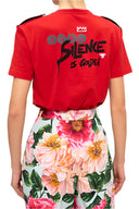 Dolce & Gabbana Red Cotton Round Neck Short Sleeves T-shirt