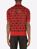 Dolce & Gabbana Red Cotton XOXO Collared Polo T-shirt
