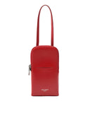 Dolce & Gabbana Red Leather Purse Phone Sling Crossbody Neck Strap Bag