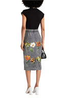 Dolce & Gabbana Multicolor Floral Print High Waist Pencil Cut Skirt