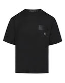 Dolce & Gabbana Black Logo Patch Cotton Crew Neck T-shirt