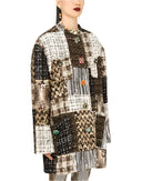 Dolce & Gabbana Multicolor Patchwork Button Down Jacket