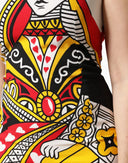 Dolce & Gabbana White Queen Of Hearts Sleeveless Maxi Dress