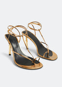 SEQUENCE SANDALS HEEL 95MM GOLD