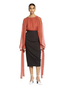 PLEATED BLOUSE JASPER