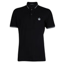 Dolce & Gabbana Black Cotton Crown Collared Polo T-shirt