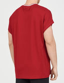 Dolce & Gabbana Red Logo Crown Cotton Crew Neck T-shirt