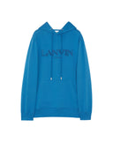 CLASSIC LANVIN PARIS EMBR HOODIE-NEPTUNE BLUE