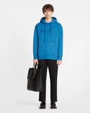 CLASSIC LANVIN PARIS EMBR HOODIE-NEPTUNE BLUE